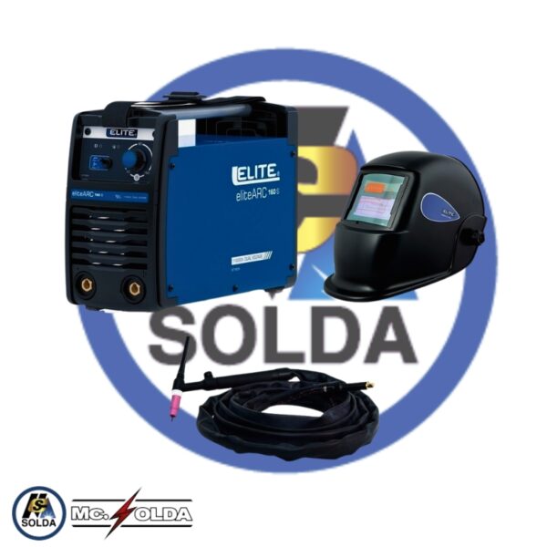 SOLDADORA ELITE ARC 160s 110V / 220V incluye antorcha TIG + CASCO