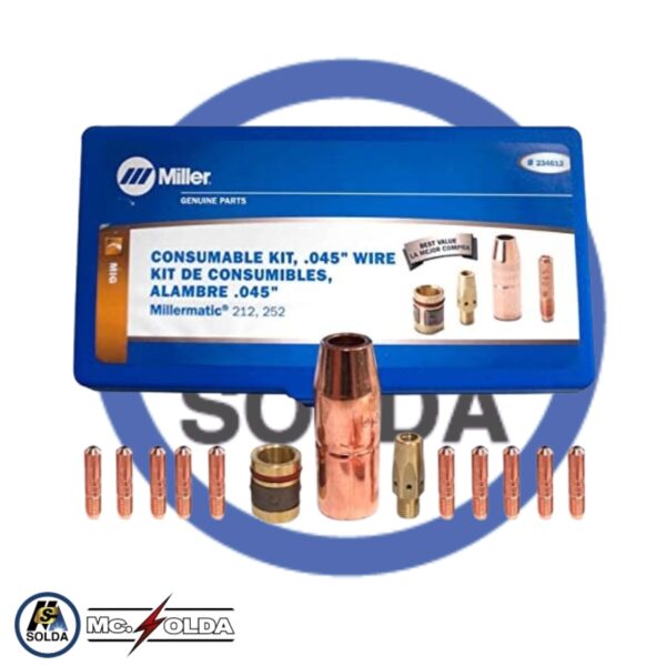 KIT DE CONSUMIBLES TIPO MILLER ENROSCADO
