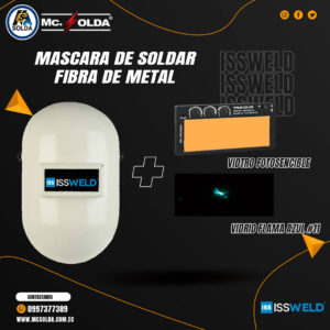 CARETA DE FIBRA DE METAL TIPO HUEVITO-