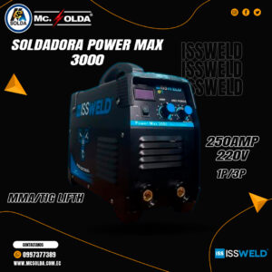 SOLDADORA ISSWEL 3000 -250AMP- 220V 1P-3P