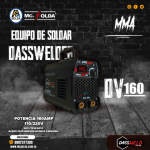 SOLDADORA INVERTEC DASSWELD 160AMP-110/220V